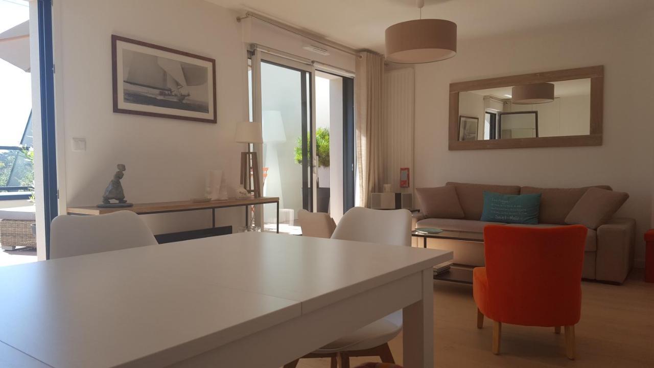 Les Cyprès - appartement avec grande terrasse proche plage - St Malo Saint-Malo Esterno foto