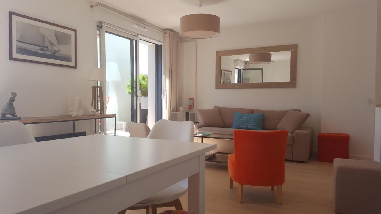 Les Cyprès - appartement avec grande terrasse proche plage - St Malo Saint-Malo Esterno foto