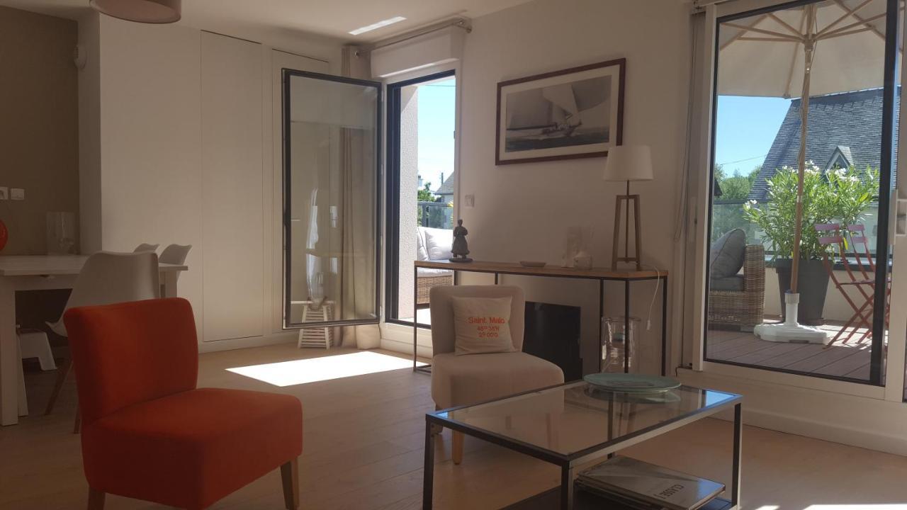 Les Cyprès - appartement avec grande terrasse proche plage - St Malo Saint-Malo Esterno foto