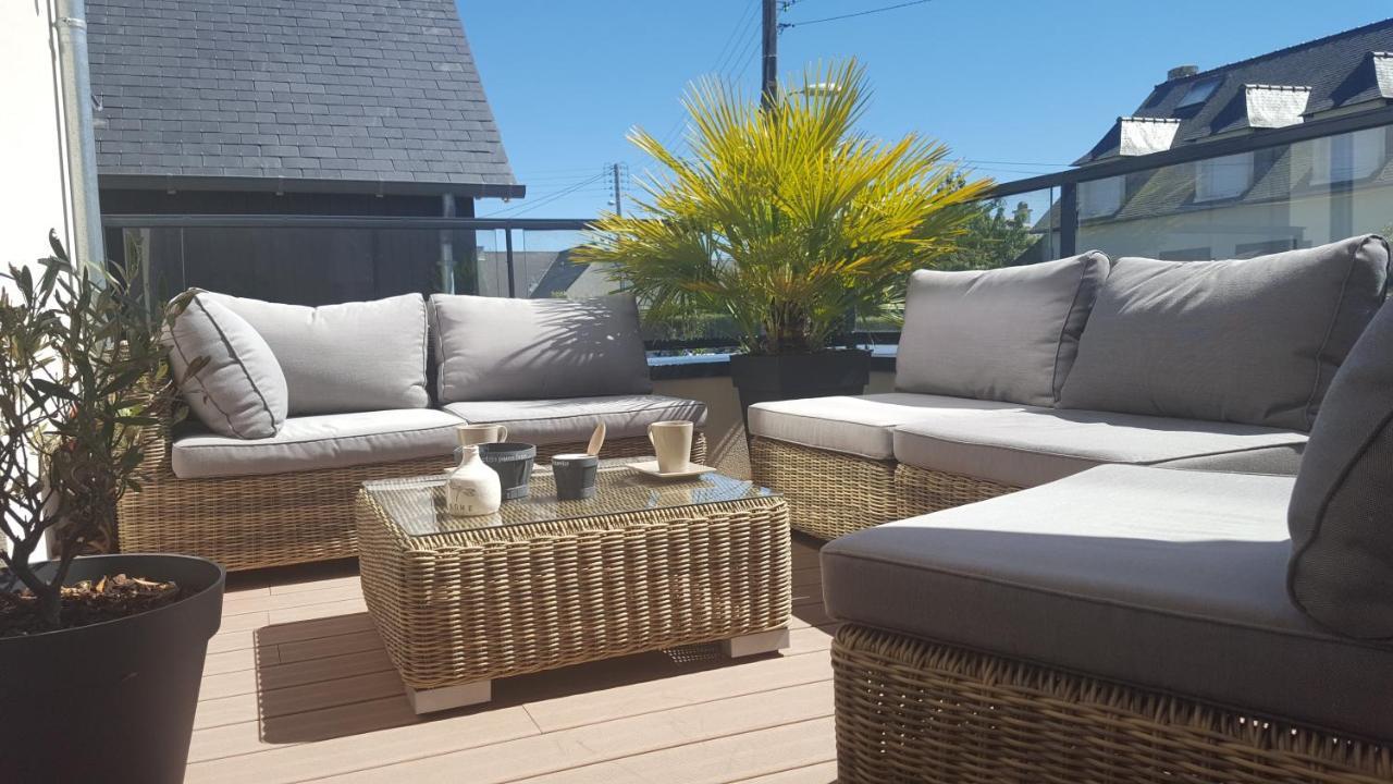 Les Cyprès - appartement avec grande terrasse proche plage - St Malo Saint-Malo Esterno foto