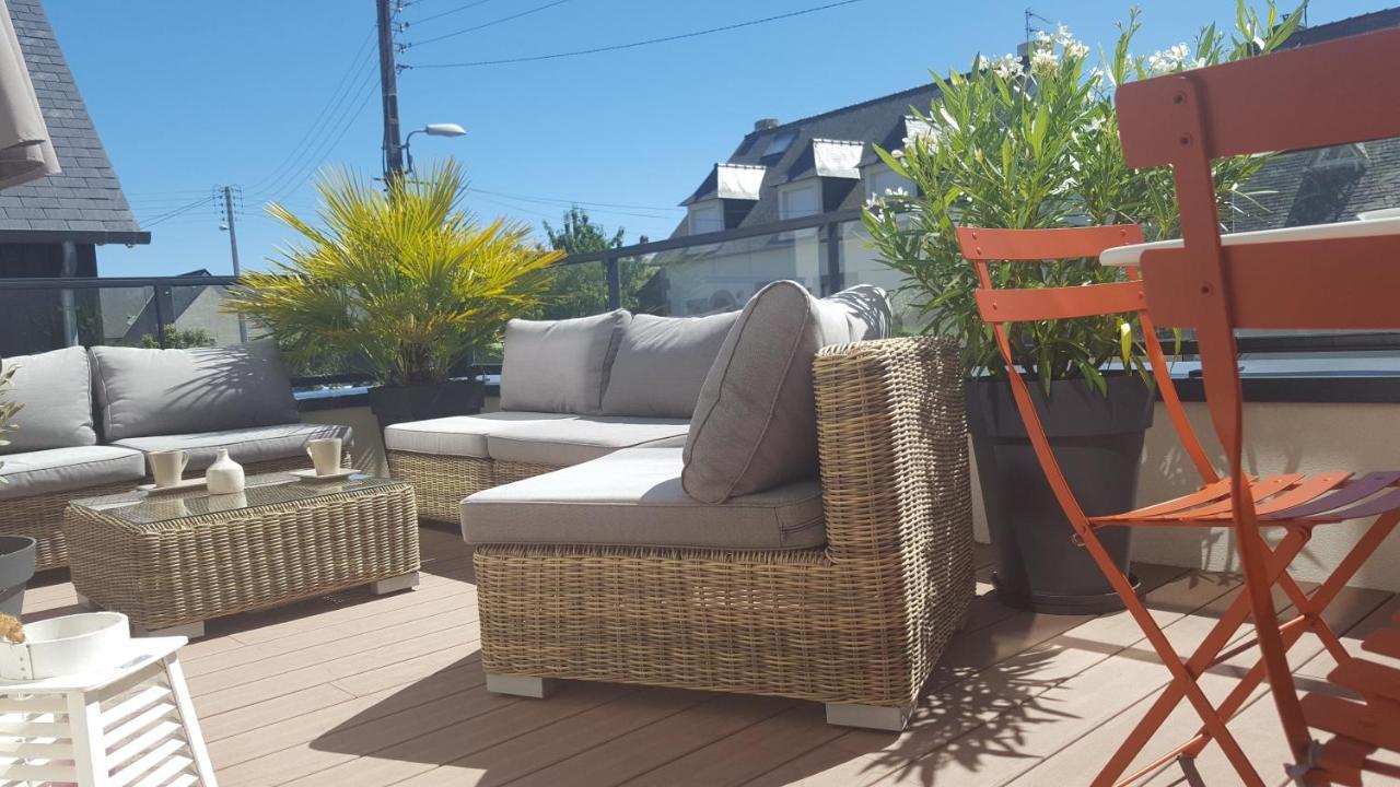 Les Cyprès - appartement avec grande terrasse proche plage - St Malo Saint-Malo Esterno foto