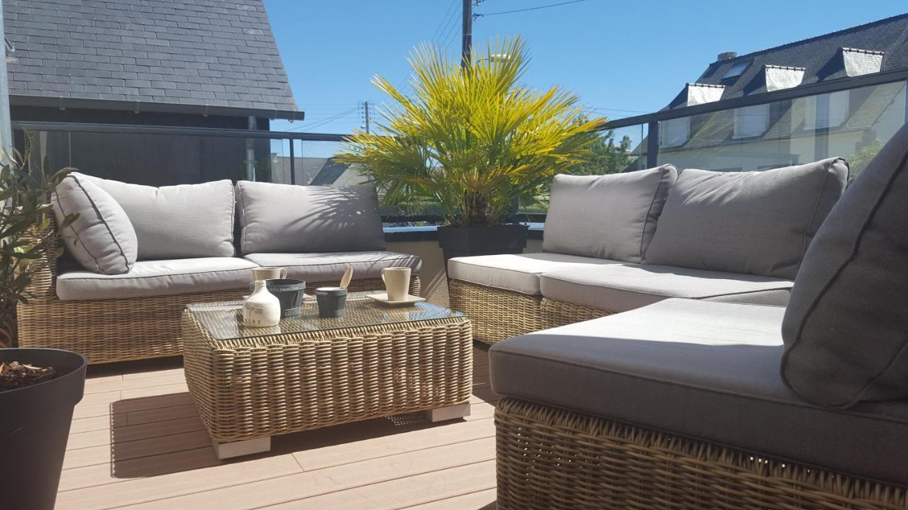 Les Cyprès - appartement avec grande terrasse proche plage - St Malo Saint-Malo Esterno foto